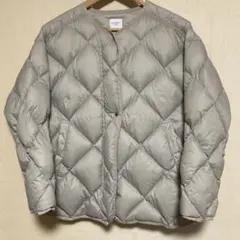 URBAN RESEARCH DOORS キルティングダウンジャケットグレージュ