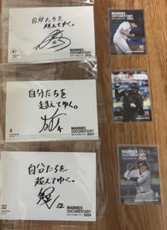 千葉ロッテマリーンズ　マリーンズドキュメンタリー特典　トレカ　2024年