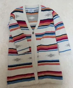 Anti Ballistic ストライプ　ロング　カーディガン フリーサイズ