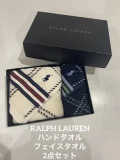 ラルフローレン タオル 2点セット フェイスタオル ハンドタオル 日本製 新品