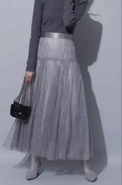 アプワイザーリッシェ　ラメ　チュールスカートスカート