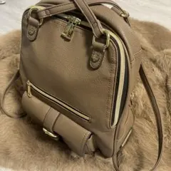 Qu'est ce Que Le Design? リュック肩掛け2wayブラウン