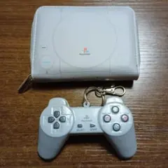【新品】初代プレステモチーフじゃばら式財布&コントローラーマスコットキーホルダー