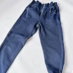 裏起毛ストレッチデニム風レギンスパンツ 140㎝