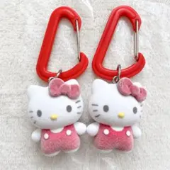 サンリオキャラクターズ　カラフルカラビナマスコットチャーム　ハローキティ2点