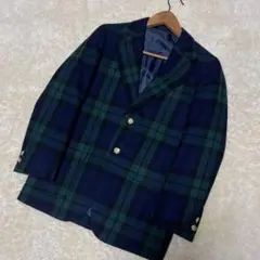 美品【J.PRESS】テーラードジャケット ブラックウォッチ 金ボタン（L） 極美品】J.PRESS ジャケット 金ボタン ブラックウォッチ テーラード L
