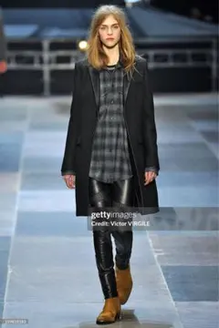 SAINT LAURENT 13AW レザーラペルコートのサムネイル