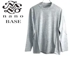 nano・base ☆ メンズ Lサイズ スーピマモックネックTシャツ