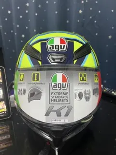 agv k6s シールド イリジウムブルー - メルカリ