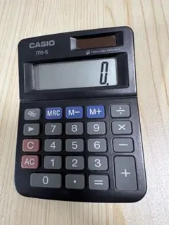 CASIO MS-6 電卓 ソーラー電池 カシオミニジャスト型電卓