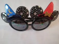 美品！ディズニー　ミッキー&ミニーのソーサラーハットサングラス