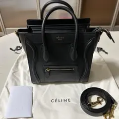 値下げ CELINE セリーヌ ラゲージナノ ハンドバッグ ショルダーバッグ 黒