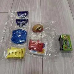 アンパンマンキャラレール4 バイキン鉄橋・駅・メロンパンナ(レールなし)セット