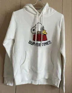 PEANUTS スヌーピー フード付きパーカー ホワイト