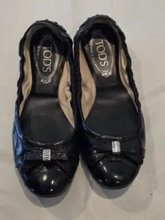 TOD'S トッズ フラットシューズ ブラック　38のサムネイル