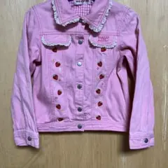 メゾピアノ　ジージャン　デニムジャケット　ピンク　120センチ