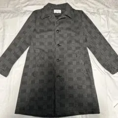 B.S.T チェスターコート グレー系 チェック柄