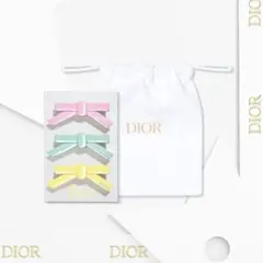 DIOR ディオール ノベルティ リボン ヘアクリップ セットのサムネイル
