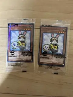遊戯王OCG レスキューラビット、ネイマール 遊戯王イーフット仕様❌2枚