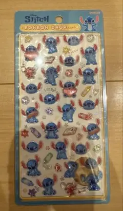 【正規品】落書きスティッチ　ボンボンドロップシール