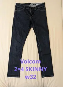volcom W32 スキニーデニム　2×4　インディゴ　ジーンズのサムネイル