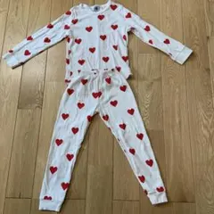 プチバトー　ハート　パジャマ4ans 104cmのサムネイル