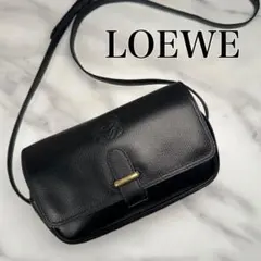 LOEWE ロエベ アナグラム　ショルダーバッグ　ブラック