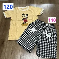 プティマイン　ミッキー上下セット(110〜120)のサムネイル
