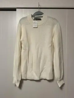 RAGEBLUE アイボリー リブ編みセーター M