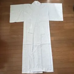 夏用着物 S 身丈150 淡い水色 透け感 涼しげ 花柄 カジュアル小紋のサムネイル