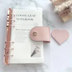 アクリルバインダー A6 韓国 貯金 リフィル ハート ブックマーク