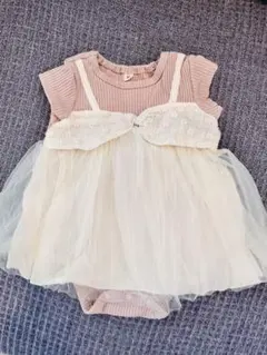 【ロンパース】フリル付きロンパース 70サイズ