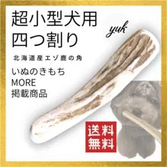【初めてにオススメ】超小型犬用　四つ割り　鹿の角　犬のおもちゃ　鹿の骨　★のサムネイル