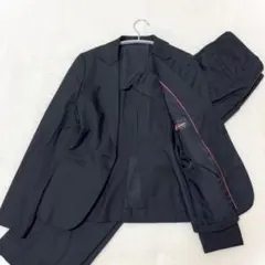 【ViVi fleurs】はるやま 美品 セットアップ スーツ パンツ 黒 11