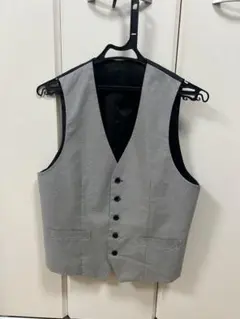 ☆AOKI購入品☆LES MUES☆ジレ☆ベスト☆千鳥柄☆新品☆Sサイズ 