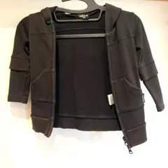 コムサイズム　ブラックフード付きパーカー　90サイズ