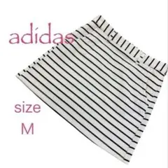 ぷ*天様 adidas ストライプ ゴルフスカート M