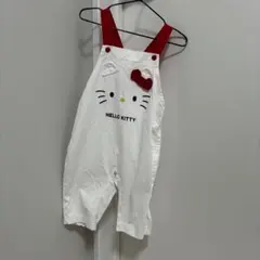 しまむら HELLO KITTY サロペット ロンパース ホワイト キティちゃん