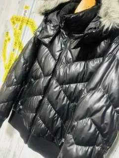 OLD UNIQLO ダウン 光沢 ファー お兄系 Y2K XLサイズ 美品