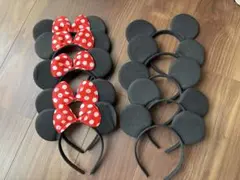 ミッキーマウス&ミニーマウス風カチューシャ 10個セット