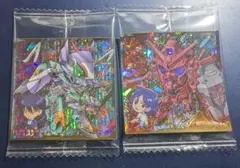 【匿名配送】赤いガンダム&シュウジ・イトウ　ジフレド&ニャアン　2枚セット