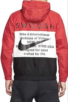 美品　NIKE SWOOSH HOODY WOVEN JACKET メンズS
