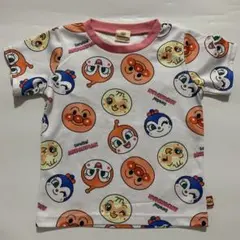アンパンマン　ドキンちゃん　コキンちゃん　メッシュ素材　Tシャツ　ピンク　110