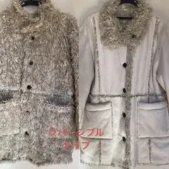jeanasis リバーシブルムートンファーコート