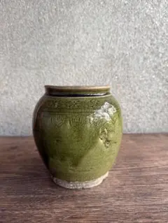 瀬戸焼　美濃焼　古瀬戸　柿釉　双耳花入　小壷　鉄漿壷　時代箱付　V　R5187 2025年最新】古瀬戸 壺の人気アイテム - メルカリ
