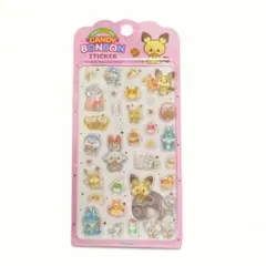 韓国限定 公式品 ポケモン ポケピース キャンディーボンボンシール ピンク 3D