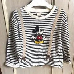 【未使用に近い】 ミッキーマウス　ミッキーTシャツ　トップス　キッズ　110