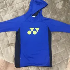 YONEX フード付きウェア Mサイズ 青
