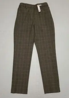 PLST パンツ チェック XS