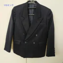 ダークネイビー ストライプ スーツ・ショートパンツセット 115cm